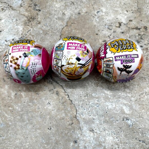 Lot of 3 MGA’s Mini Verse Make It Mini Food Series 1 2 Halloween Collectible - Picture 1 of 8